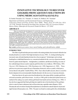 innovative technology to recover gold(iii)