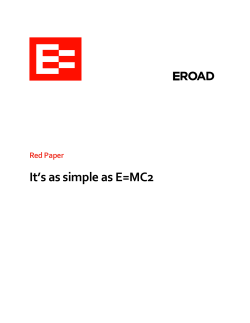 It`s as simple as E=MC2