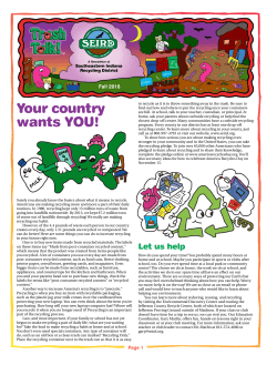 Your country wants YOU! - Southeastern Indiana Recycling District
