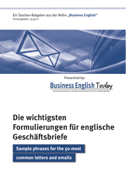 business correspondence phrases!