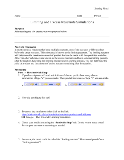 Limiting Reactants P