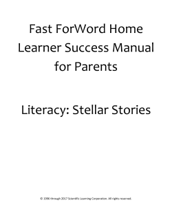 Stellar Stories - Scientific Learning