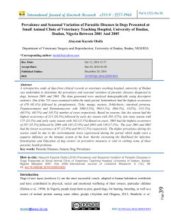 International Journal of Livestock Research ISSN 2277