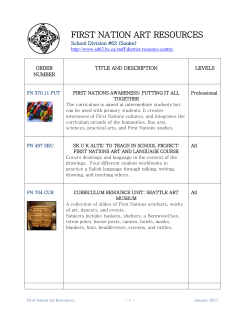first nation art resources