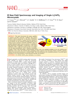 IR Near-Field Spectroscopy and Imaging of Single Lix FePO4