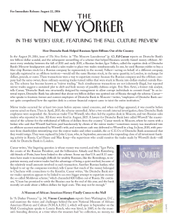 August 22, 2016 - The New Yorker