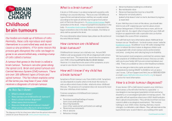 Childhood brain tumours - The Brain Tumour Charity