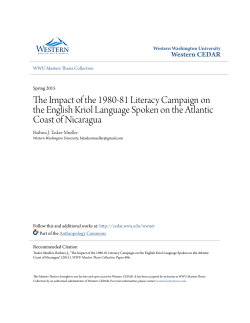 The Impact of the 1980-81 Literacy Campaign on