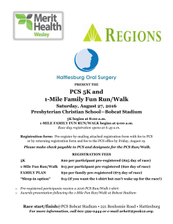 PCS 5K and 1-Mile Family Fun Run/Walk