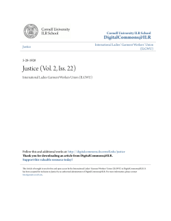 Justice (Vol. 2, Iss. 22) - DigitalCommons@ILR