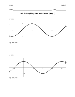 Unit 8: Graphing Sine and Cosine (Day 1)