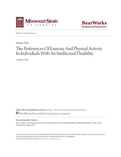 The Preferences Of Exercise And Physical Activity In