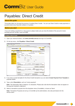 Direct Credit