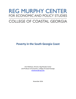 Poverty in the South Georgia Coast