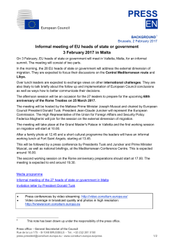 Informal meeting of EU heads of state or government