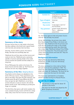 Factsheet - Penguin Kids Level 1: Sleeping Beauty