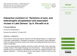 Interactive comment on &ldquo;Dynamics of auto