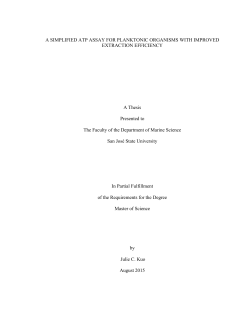 A SIMPLIFIED ATP ASSAY FOR PLANKTONIC ORGANISMS WITH