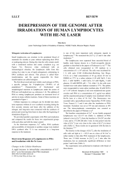 derepression of the genome after irradiation of human lymphocytes