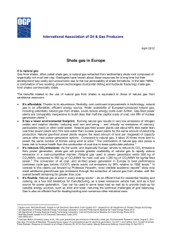 Shale gas in Europe