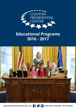 2016 - 2017 Educational Programs Guide