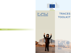 TRACES Toolkit - European Commission
