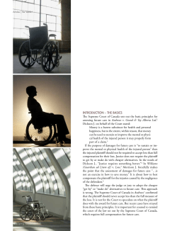 introduCtion &ndash; the BASiCS The Supreme Court of Canada sets out