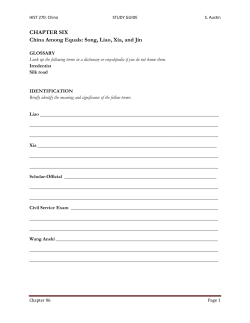 CHAPTER SIX China Among Equals: Song, Liao, Xia, and Jin
