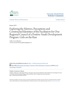 Exploring the Motives, Perceptions and Constructed Identities of the