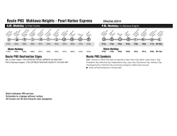 Route PH3 Wahiawa Heights - Pearl Harbor Express