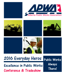 2016 Everyday Heros - Alberta Public Works Association