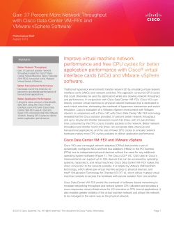 Gain 37 Percent More Network Throughput with Cisco Data Center