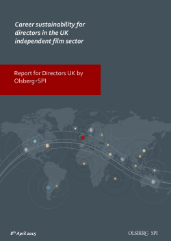 Career sustainability for directors in the UK independent film sector