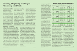 Screening, Diagnosing, and Progress Monitoring