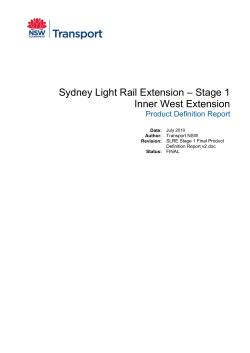Sydney Light Rail - Inner West extension stage 1