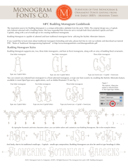 MFC Budding Monogram Guidebook