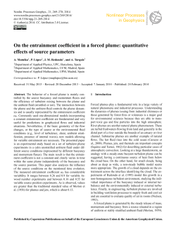 On the entrainment coefficient in a forced plume