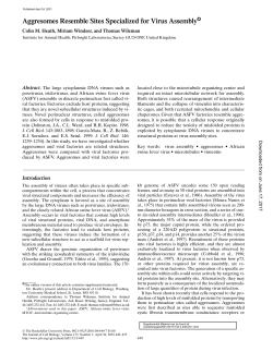 Aggresomes Resemble Sites Specialized for Virus Assembly