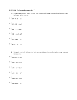 CHEM 1A: Challenge Problem Set 7