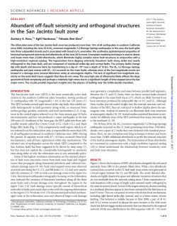 Abundant off-fault seismicity and orthogonal structures in the San