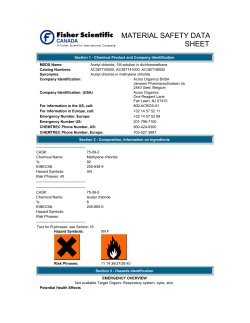 MATERIAL SAFETY DATA SHEET