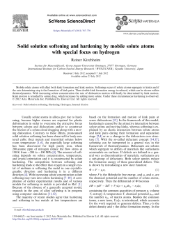 Solid solution softening and hardening by mobile solute atoms with
