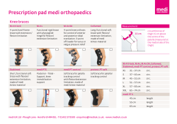 Prescription pad medi orthopaedics
