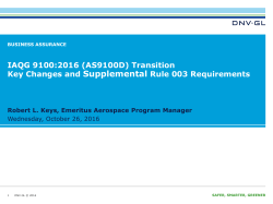AS9100D Transition Presentation