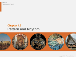 Chapter 1.9 Pattern and Rhythm