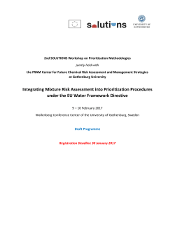 Integrating Mixture Risk Assessment into Prioritization Procedures