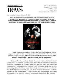 read more - The Thomashefskys