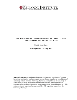 The Microfoundations of Political Clientelism