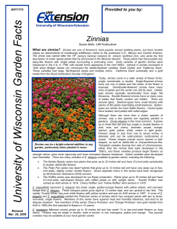 University of Wisconsin Garden Facts