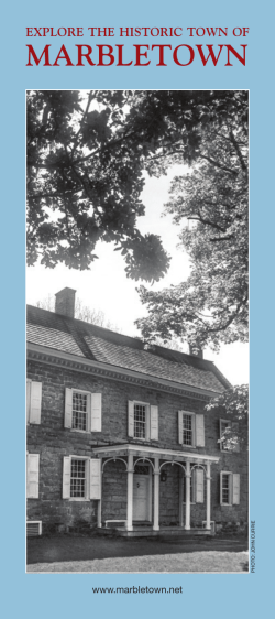 Explore The Historic Town of Marbletown
